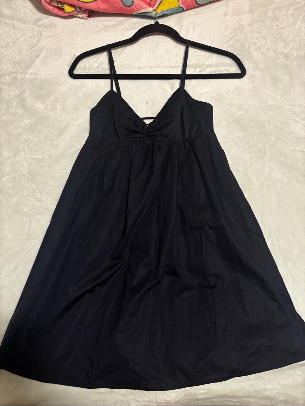 Garage Navy Spaghetti Strap Mini Dress